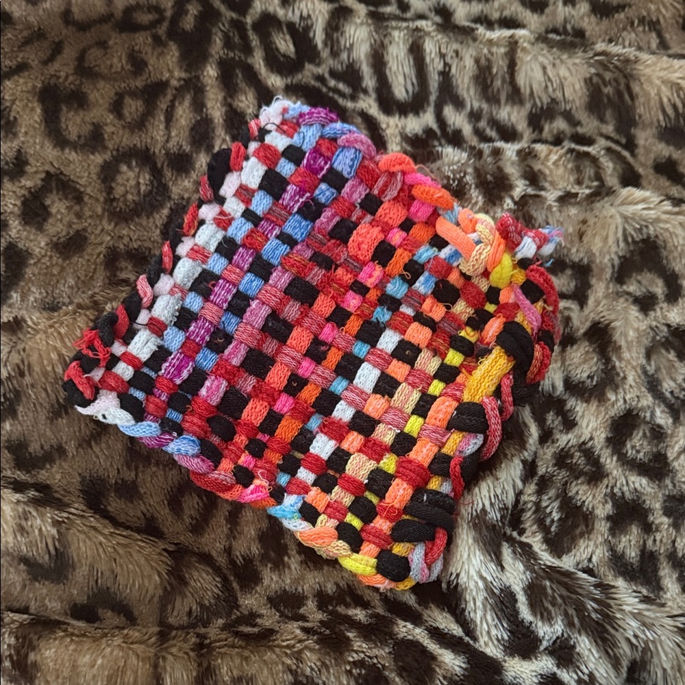Colorful Woven Pot Holder